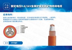 新型防火電纜系列YTTWY