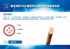 新型防火電纜系列BTTZ